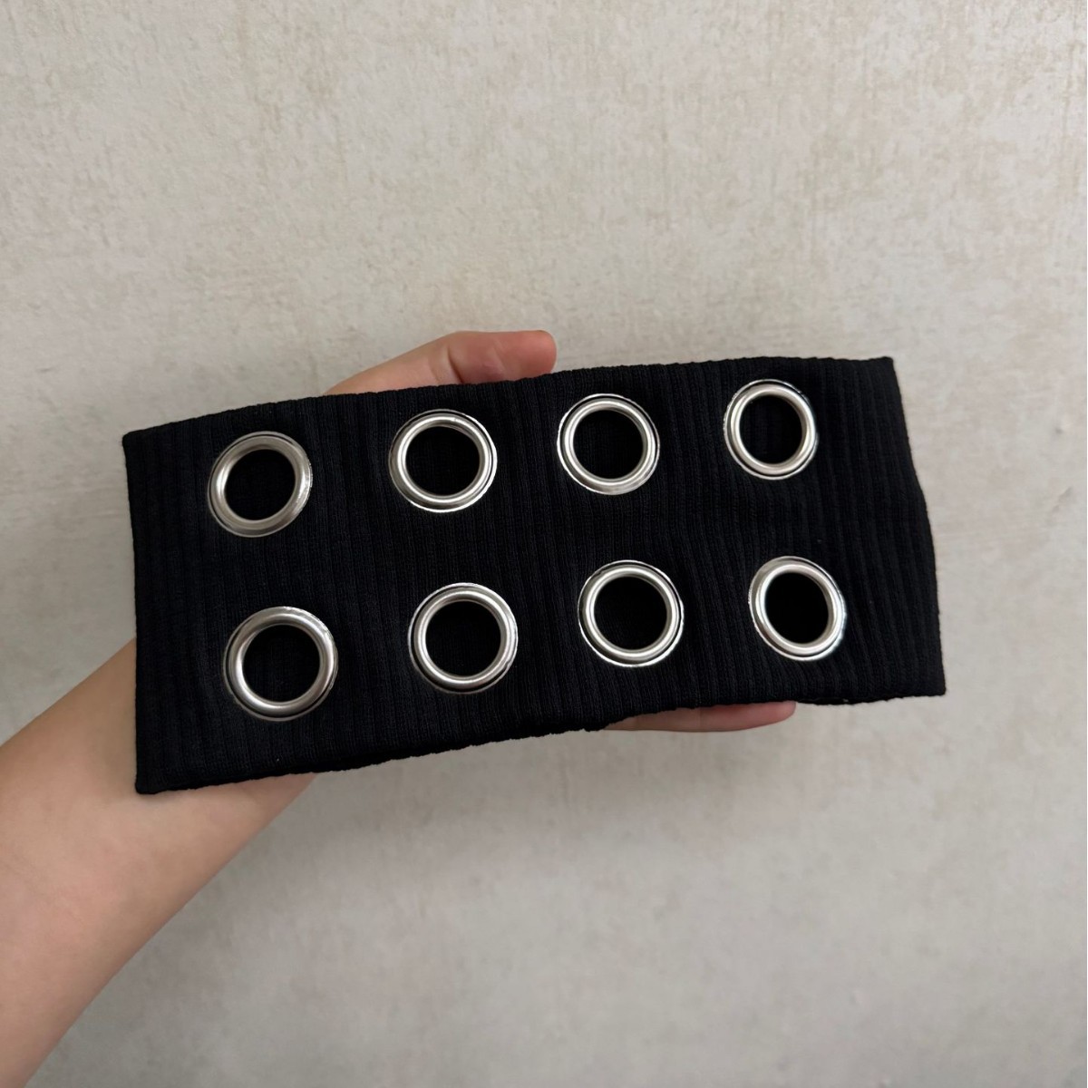 Grupo de chicas Punk Metal Circle Elástico Correa para el cabello coreana ins Dulce y fresco de ala ancha Elástico retro Accesorios para el cabello Li Cailin Mismo estilo