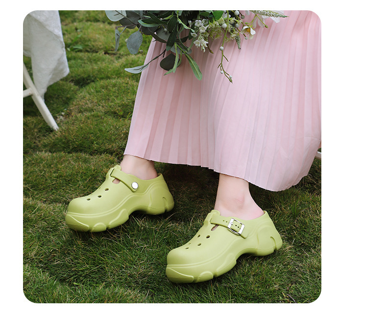 Kevät 2024 Uudet paksupohjaiset naisten paksut kesäiset päällysvaatteet, joissa on lisääntynyt EVA-liukuesteisten sandaalien ja tohveleiden tukkumyynti_voghion.com