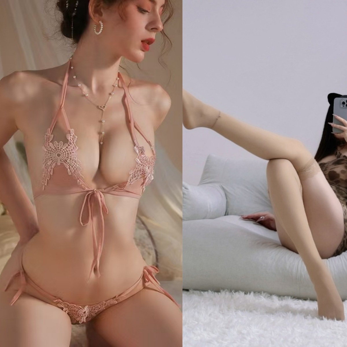 연근가루 + 스킨스타킹