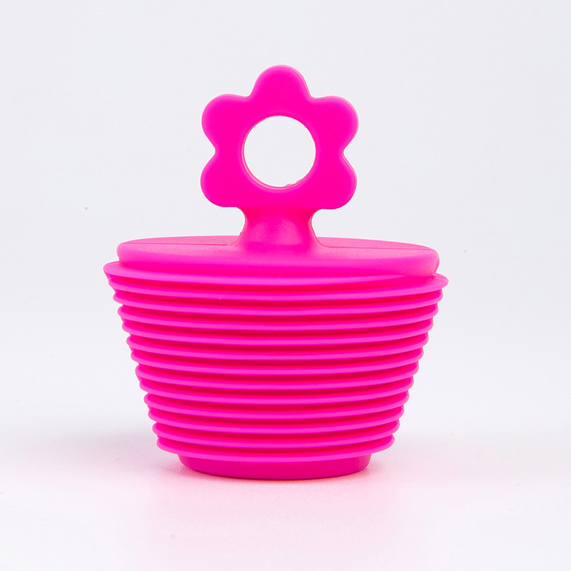 신상 딥 핑크 플라워 플러그