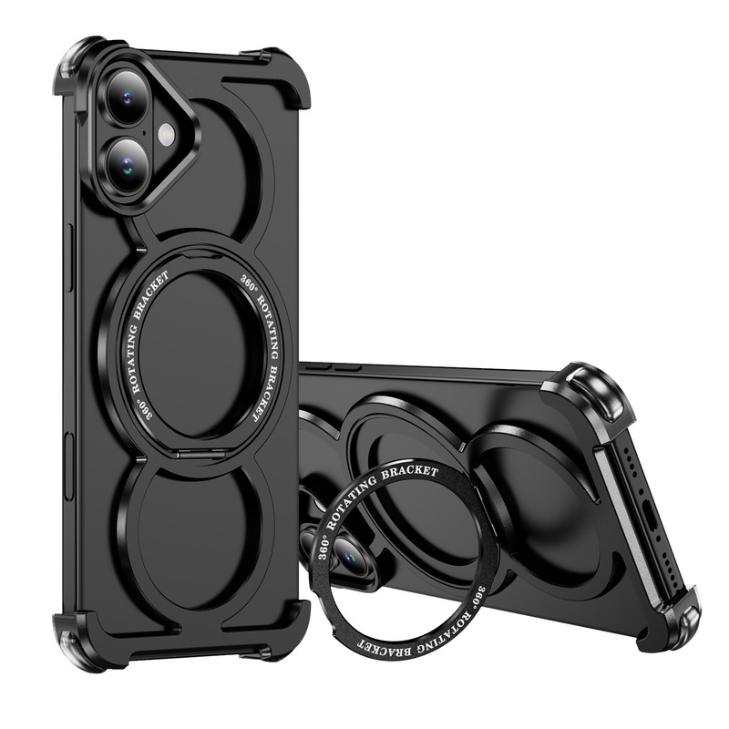 Titanium Alloy Aojia Classy Mobile Phone Case Holder Magnetic Ring Protective Cover Aluminum Frame Suitable for Ip16Plus Dubai Business