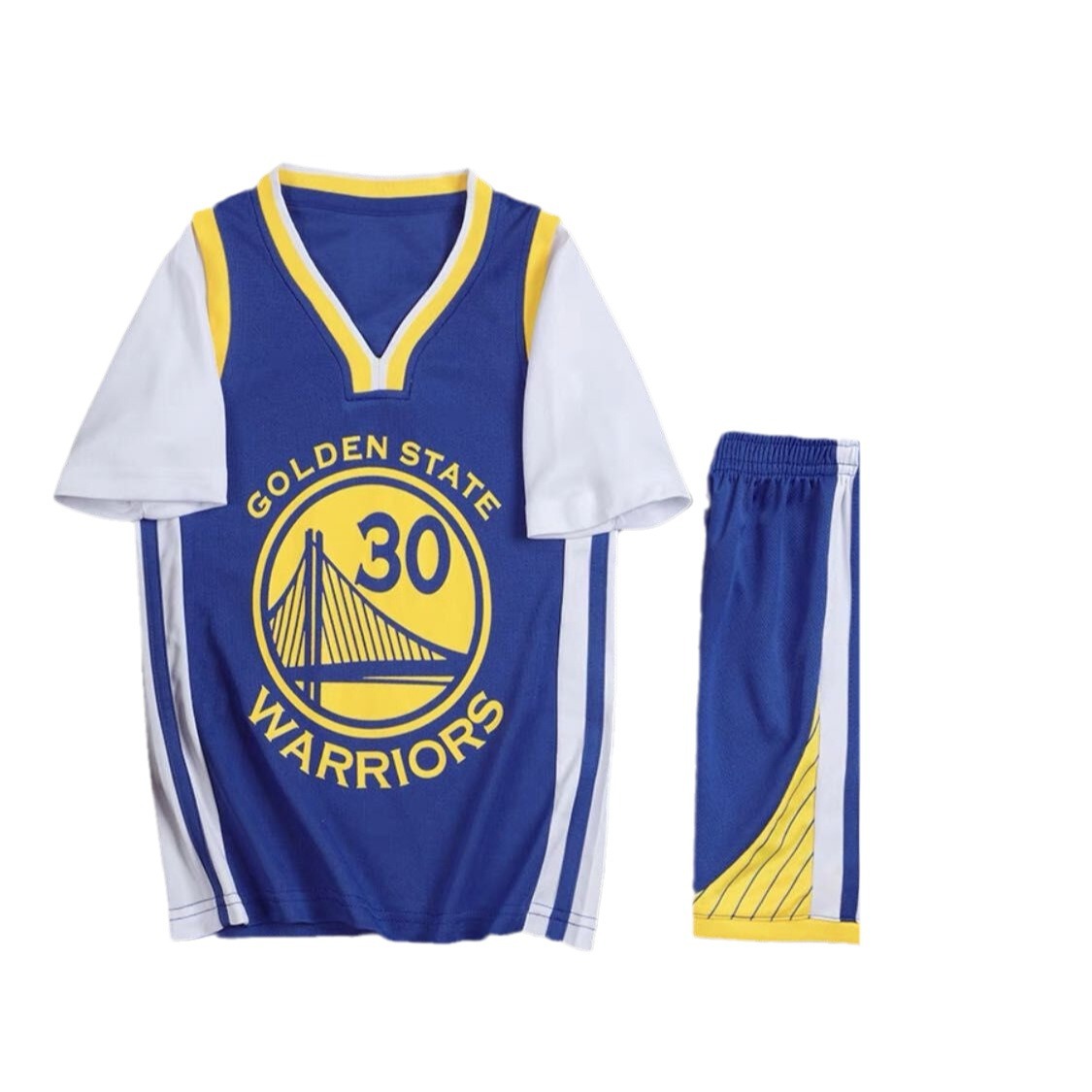 Uniforme de baloncesto de verano, traje deportivo, estilo coreano para hombres, falso de dos piezas, de manga corta de cinco puntos, pantalones cortos rectos de todo fósforo, traje de dos piezas