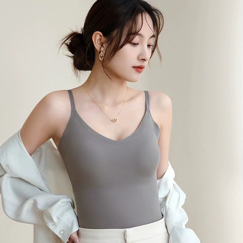 U-образный бесшовный камзол жилет женский сбор с нагрудным ковриком