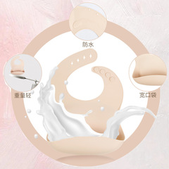 寶寶食品級硅膠圍兜嬰兒口水巾防髒防水免洗三件套圍嘴兒童輔圍兜