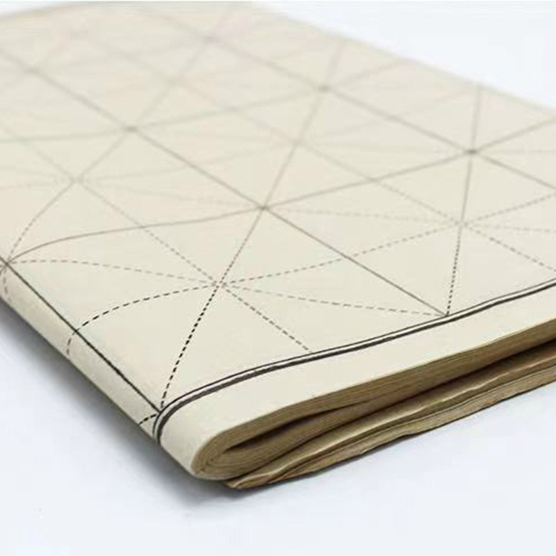 批發 米字格毛邊紙 宣紙書法練習宣紙四尺三開9*9cm 28格毛邊紙