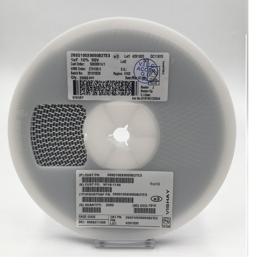 4.7UF 20V 3528-B型 10% VISHAY/威世钽电容 TR3B475K020C1000