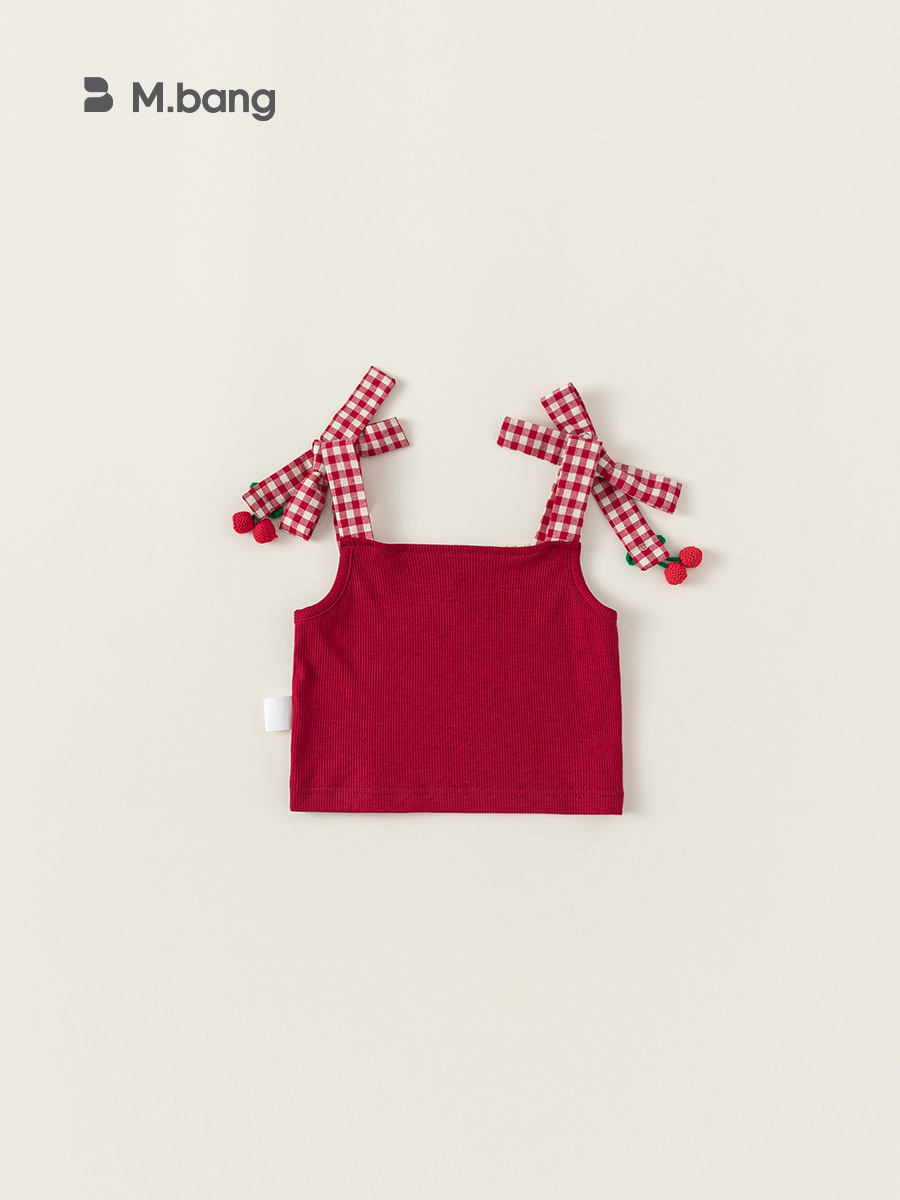Youbao Ropa para niños Camisola de verano para niñas Chaleco dulce para niños Ropa para niños Top sin mangas Ropa exterior Tendencia XY24006