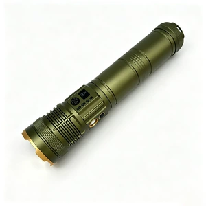White laser high-brightness flashlight, rechargeable, dual-use for long and short distances, ultra-bright, retractable, zoomable, for camping, outdoor activities, and fishing lighting