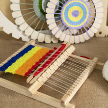幼儿园中大班儿童美工区手工毛线编织板制作织布材料包自制教玩具