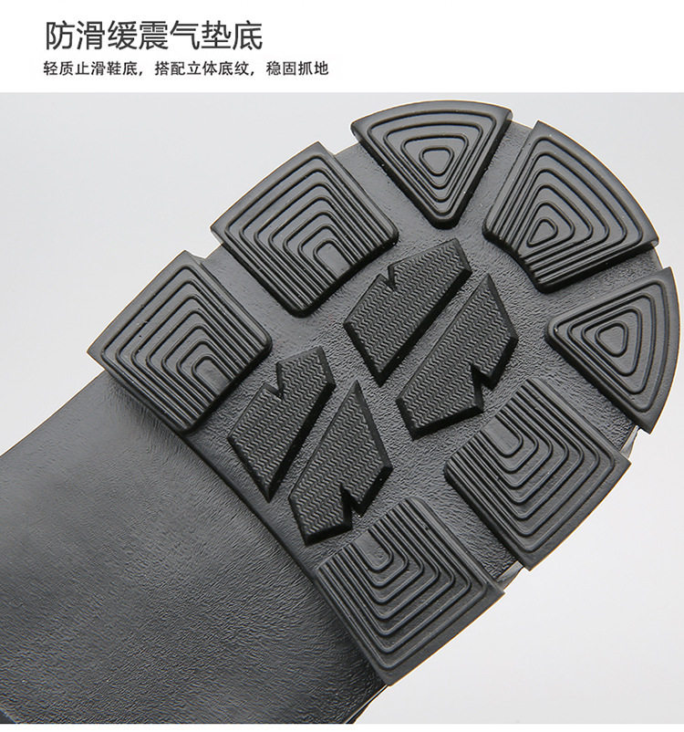Giày lười nam da PU cổ thấp mũi tròn chống trơn trượt phong cách retro, đế cao su — 6568 kaki, 6568 kaki tăng chiều cao, 6568 đen, 6568 đen tăng chiều cao bên trong chi tiết 14