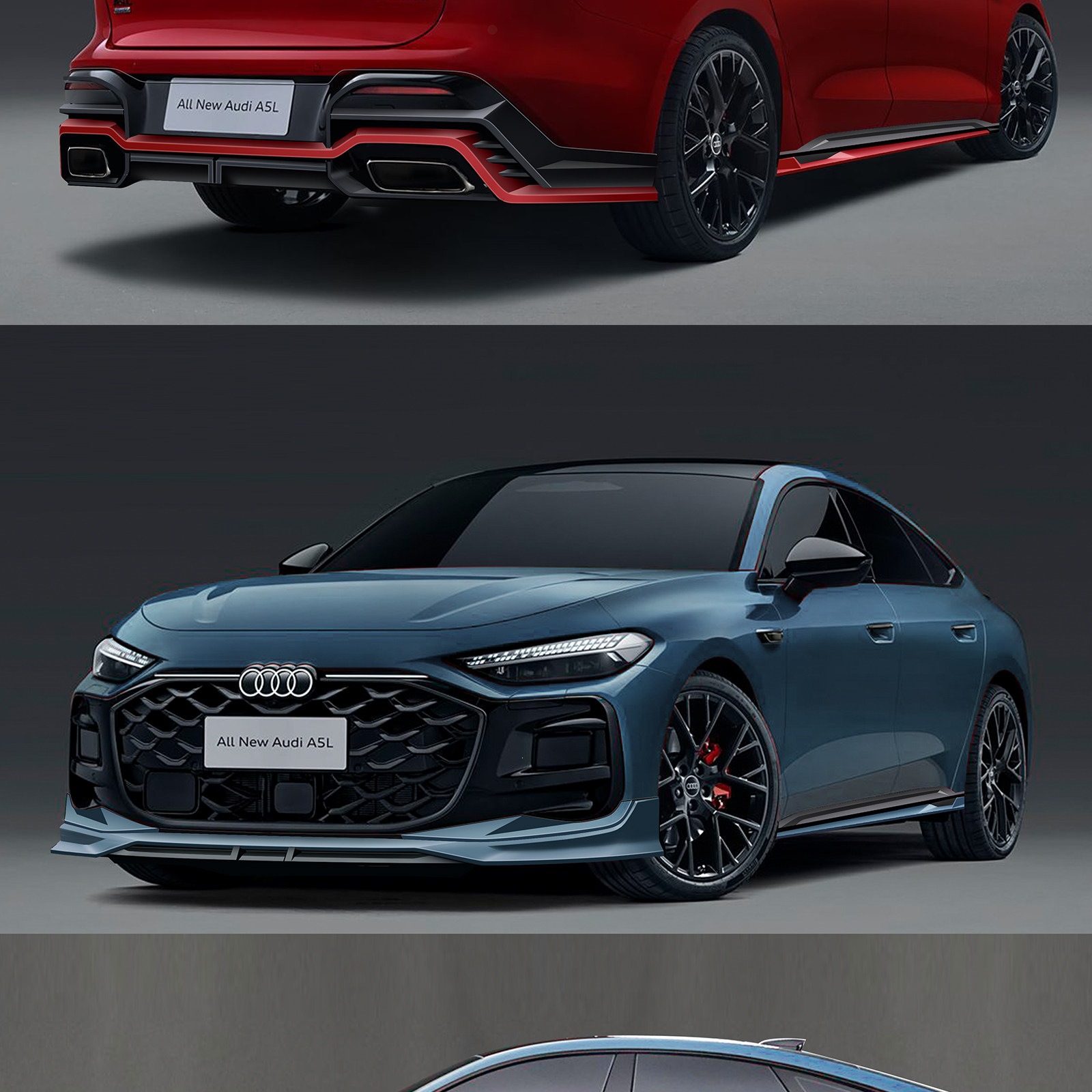 Saic Audi A5L Faw Sports Body Kit Front Spoiler Side Skirts Rear Lip Spoiler Modified Decorative Accessories