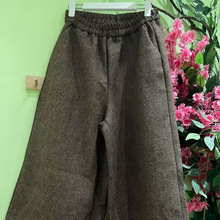 2025秋季新款女下装直筒裤日系九分裤宽松女裤森系女裤时尚洋气