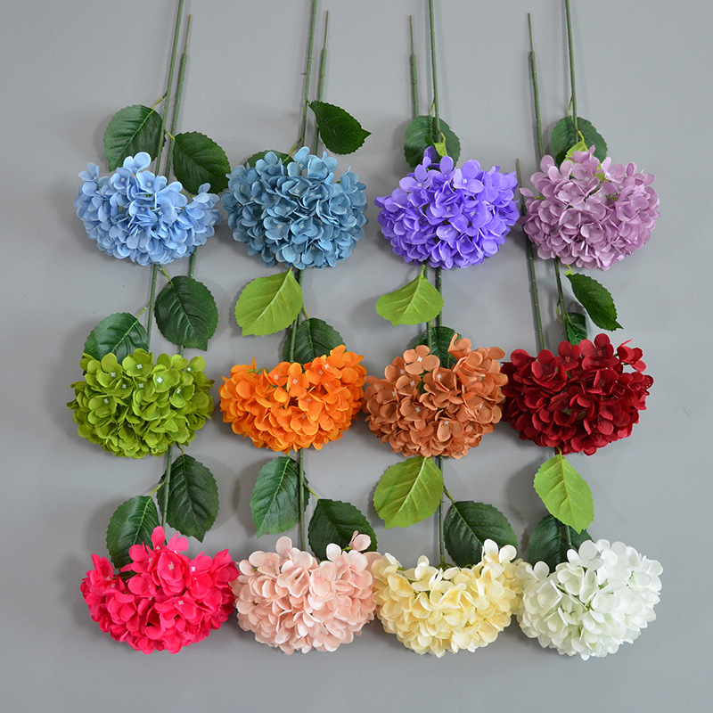 Simulation large hydrangea single -branched lollipop large garden…