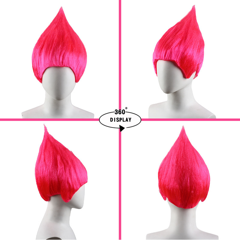 European and American Cross-border Alternative Wig Personality Holiday Flame Wig Halloween Wig Magic Elves Troll Head Wig European and American Cross-border Alternative Wig Personality Holiday Flame Wig Halloween Wig Magic Elves Troll Head Wig