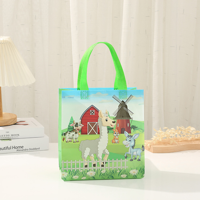 Bolsa de regalo pequeña para el Día del Niño, bolsa de regalo de tela no tejida con diseño de dinosaurio, bolsa de regalo para dulces de jardín de infantes image 8