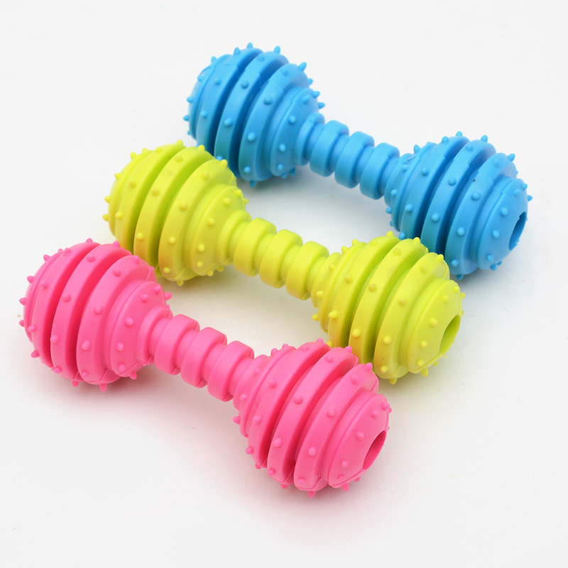 Juguetes para perros TPR anillo de espinas barra molar para mascotas goma resistente a la mordida campana para perros juguetes spot ventas directas de fábrica image 6