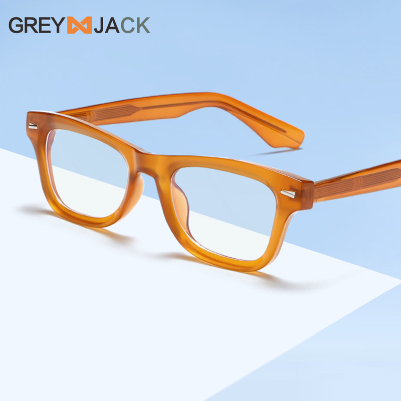 Cp Core Glasses Frame Tr90 Anti-Blue Light Can Be Equipped with Myopia Glasses Frame Retro Large Frame Slimming Look Flat Glasses Frame