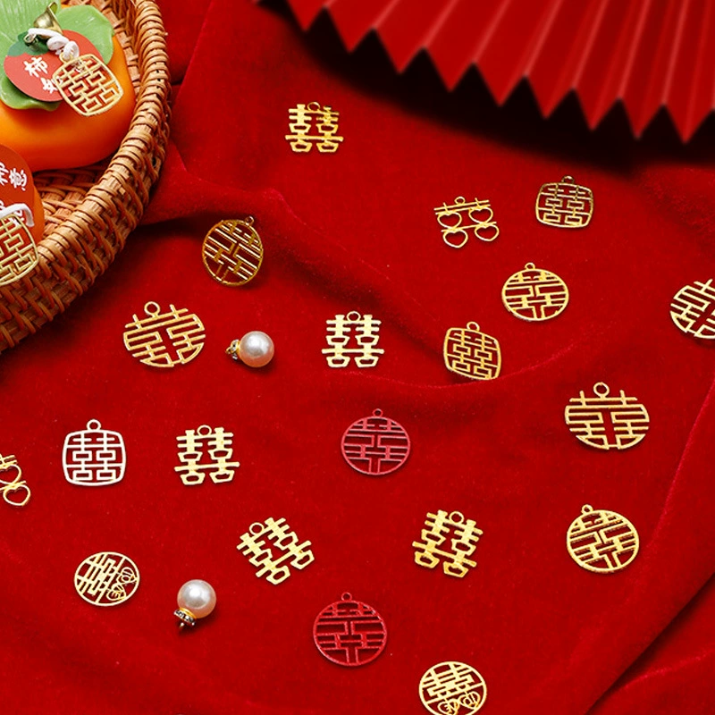 Металл Счастливый Персонаж Золотой Кулон Аксессуары Круглый Счастливый Персонаж Коробка Конфет Список Подарочная Коробка Ювелирные Изделия Кулон Мини Декоративный Китайский Стиль