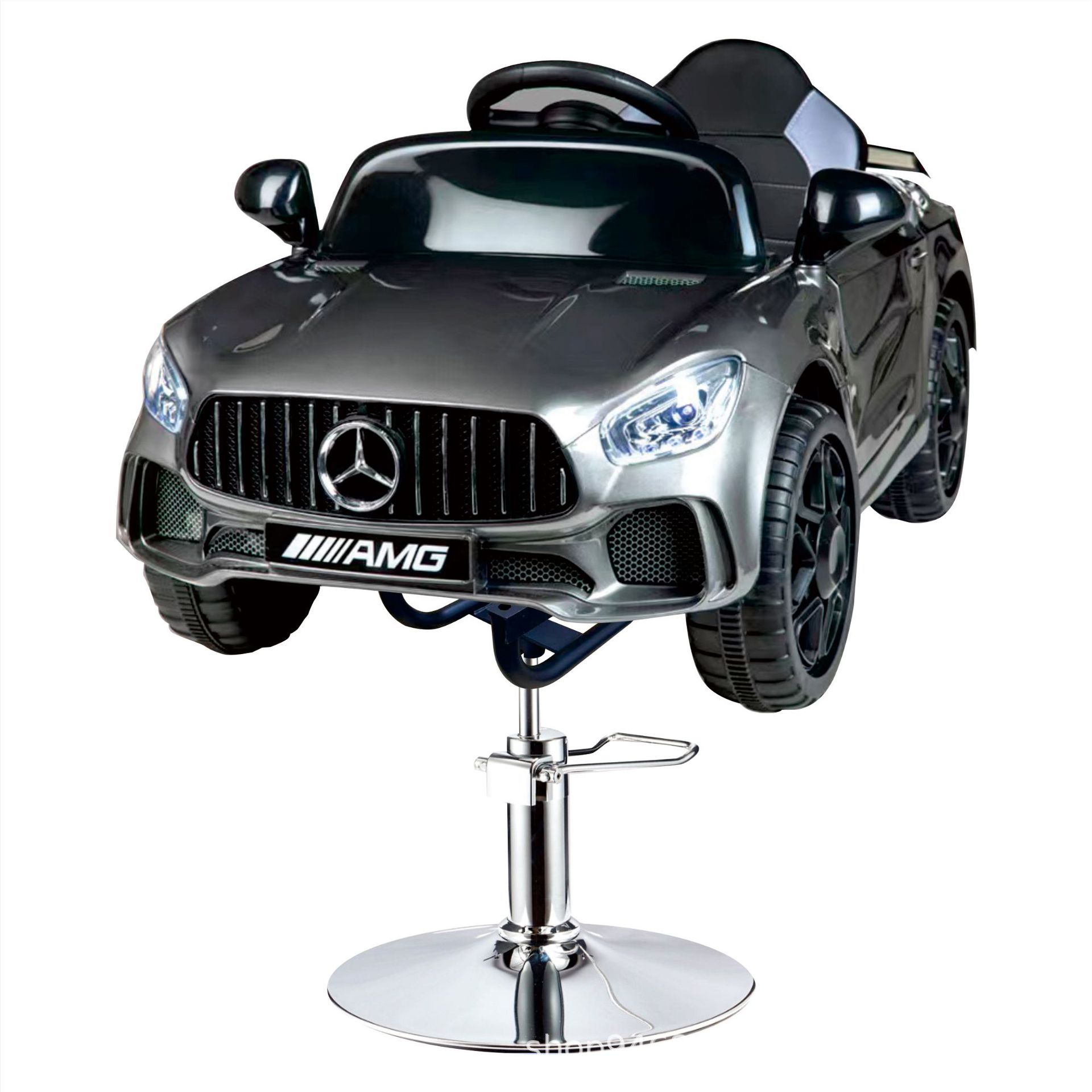 Asiento de peluquería eléctrico para niños, silla de peluquería para automóvil, silla giratoria elevadora, música, salón de peluquería para niños, silla de corte para niños image 40