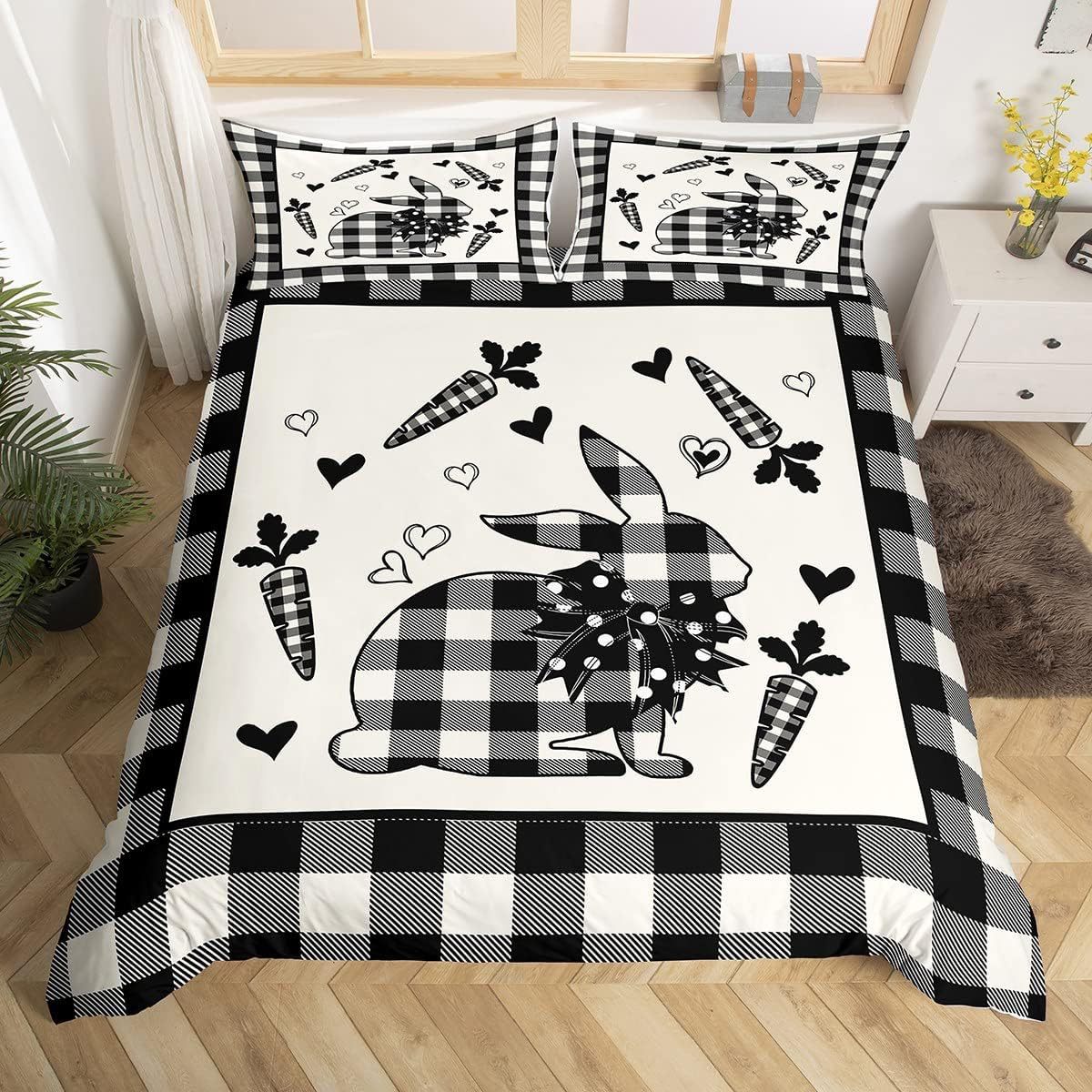 Rabbit with down, duvet cover, bedspread, set with animals