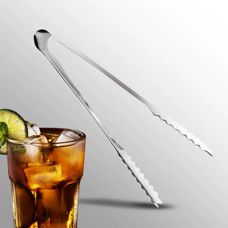 不锈钢冰夹 方糖块食品夹子多功能油炸面包酒吧冰块夹烤肉夹