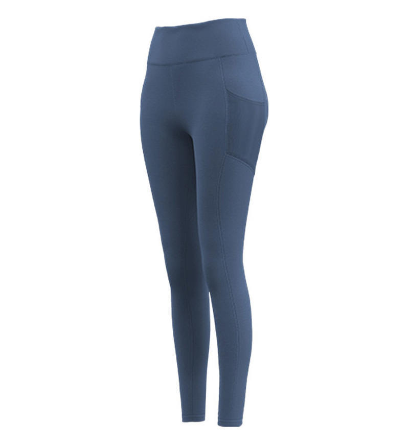 Pantalones de yoga sin marca de cintura alta, pantalones deportivos al aire libre, pantalones apretados, caderas elevadas, cintura alta, sensación desnuda, pantalones para mujeres