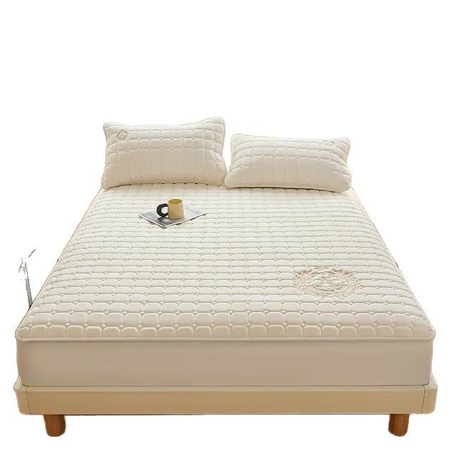 2024 nuevo producto Sombrilla de cama Clase A Sombrilla de cama de algodón crudo-A Sombrilla de cama acolchada de soja Cojín protector Funda antipolvo