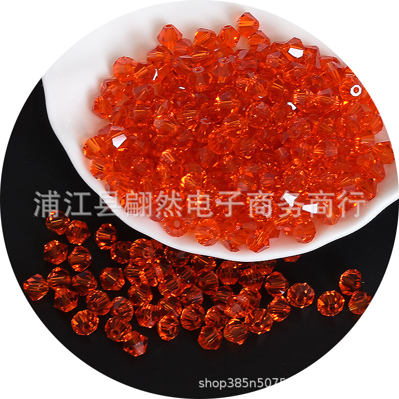 3-8mmAAAA水晶菱形珠精品水晶ガラス珠二頭尖珠DIY珠散珠アクセサリー部品