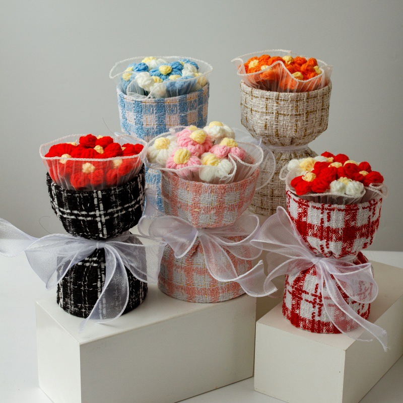 Goddess 7 Wool Bouquet of flowers Valentine's Day Small fragrant wind Jewellery Dealers mechanism enterprise Souvenir  simulation Bouquet of flowers