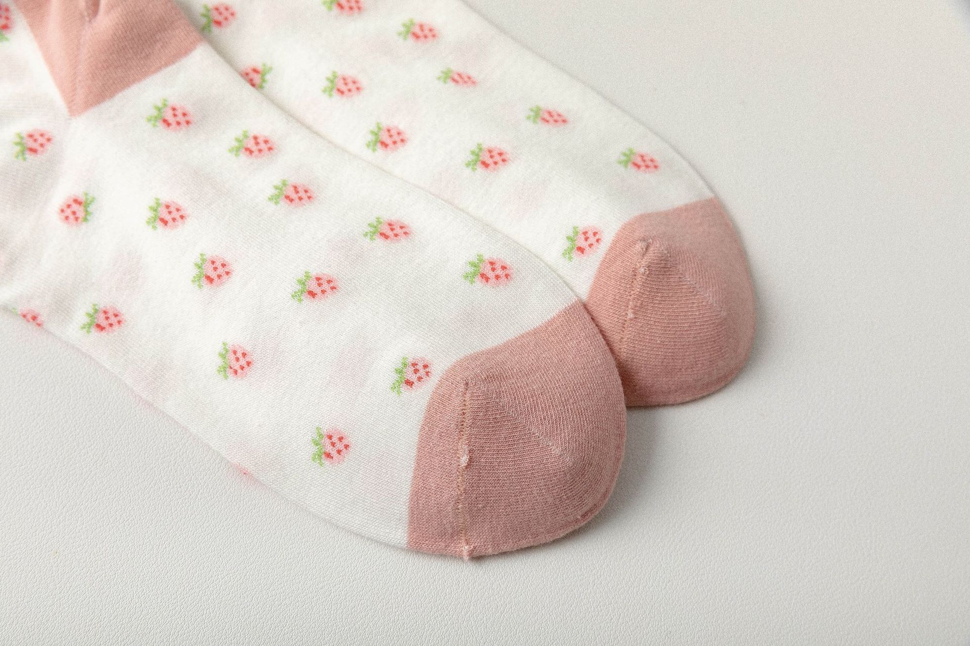 Mignon Rose Blossom Motif Taille Libre Femmes De Coton Cheville Chaussettes display picture 8