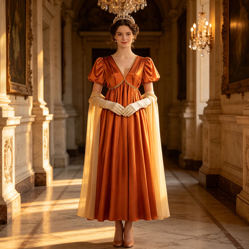 Cross-Border New Bridgerton Dress Medieval Retro Ball Gown Long Dress Cosplay Stage Performance Cross-Border New Bridgerton Dress Medieval Retro Ball Gown Long Dress Cosplay Stage Performance