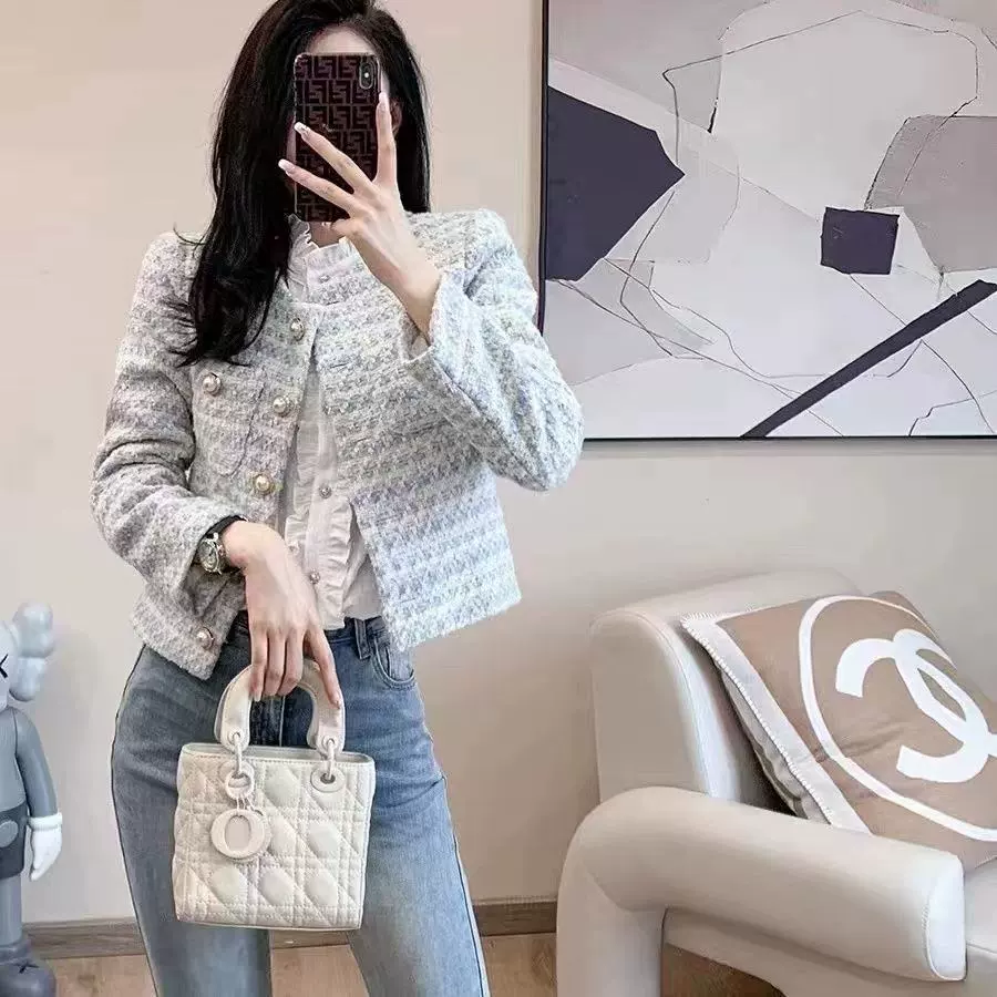 Весенний жакет, длинный рукав, стиль Chanel, 2024 год, высококачественный стиль, французский стиль