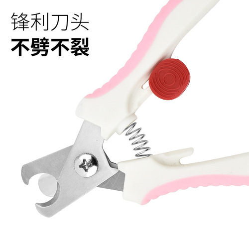 Pet Supplies Wholesale Stainless Steel Pet Nail Clipper Large Dog Nail Clipper Set Portable Pet Nail File