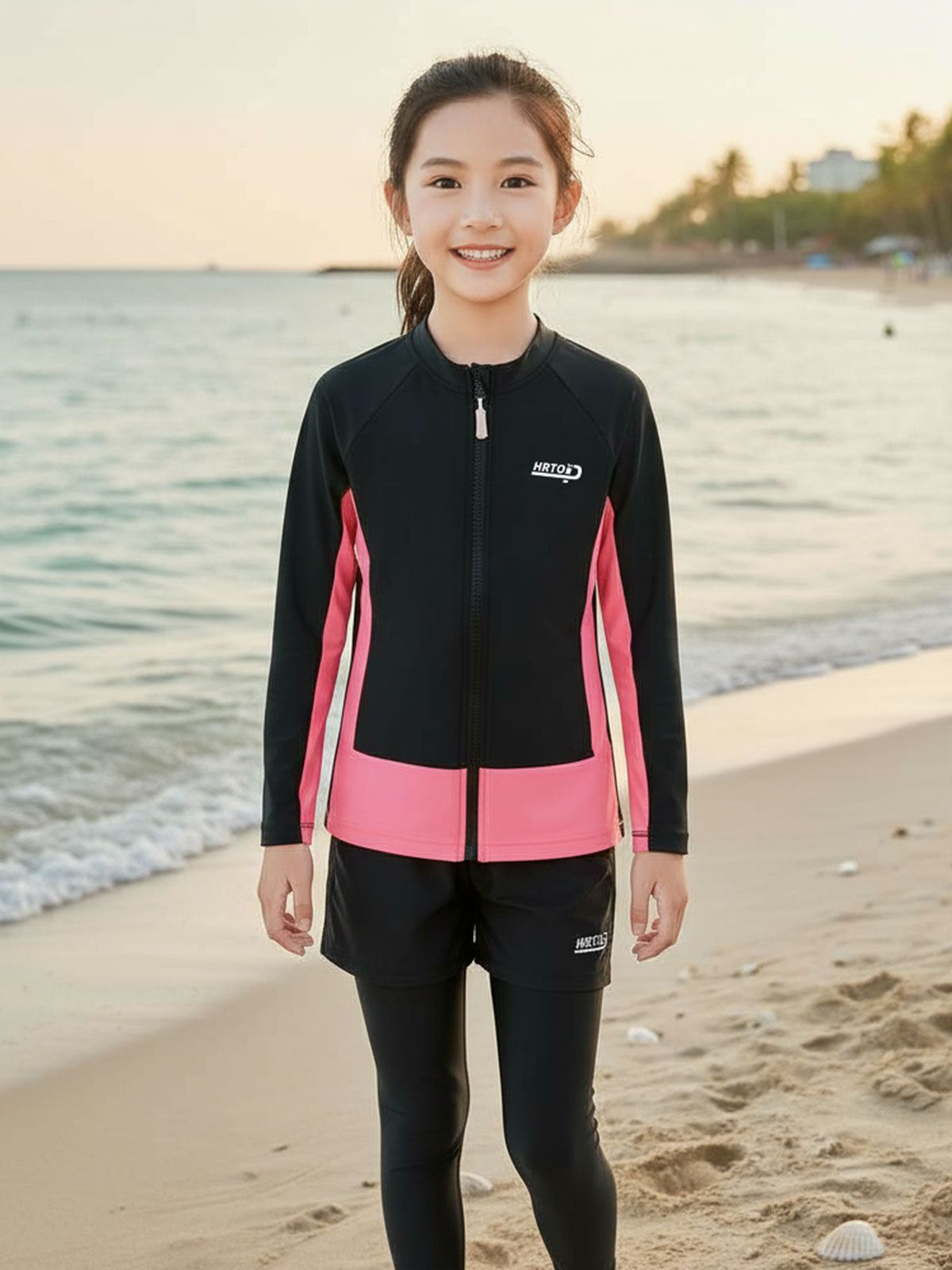 Trajes de neopreno para padres e hijos Pareja dividida de manga larga con protección solar Snorkel Traje de baño de surf de secado rápido Traje de mujer Traje de medusa para niños