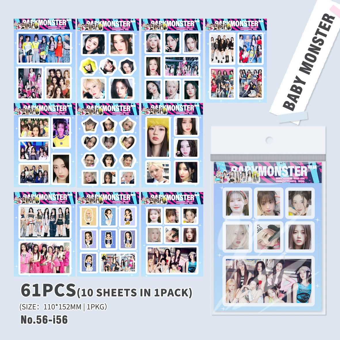 GIDLE STR EN itzy Seventeen Star Handbook Patch 10 Shots
