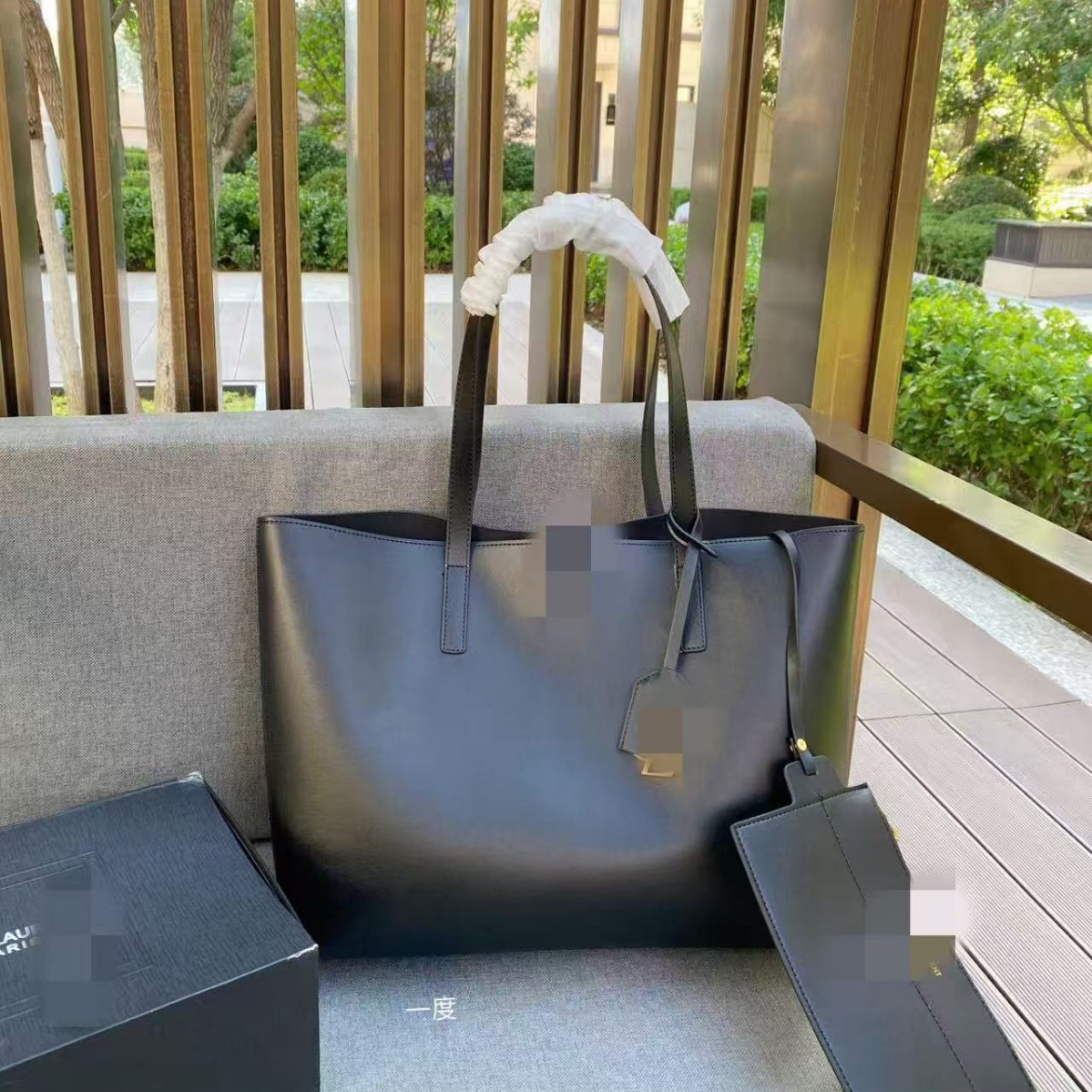 394195 Plain Cowhide Shopping Tote Bag Large Capacity Mother-In-Law Small Flap Pocket Pants Tote Simple Women's Bag