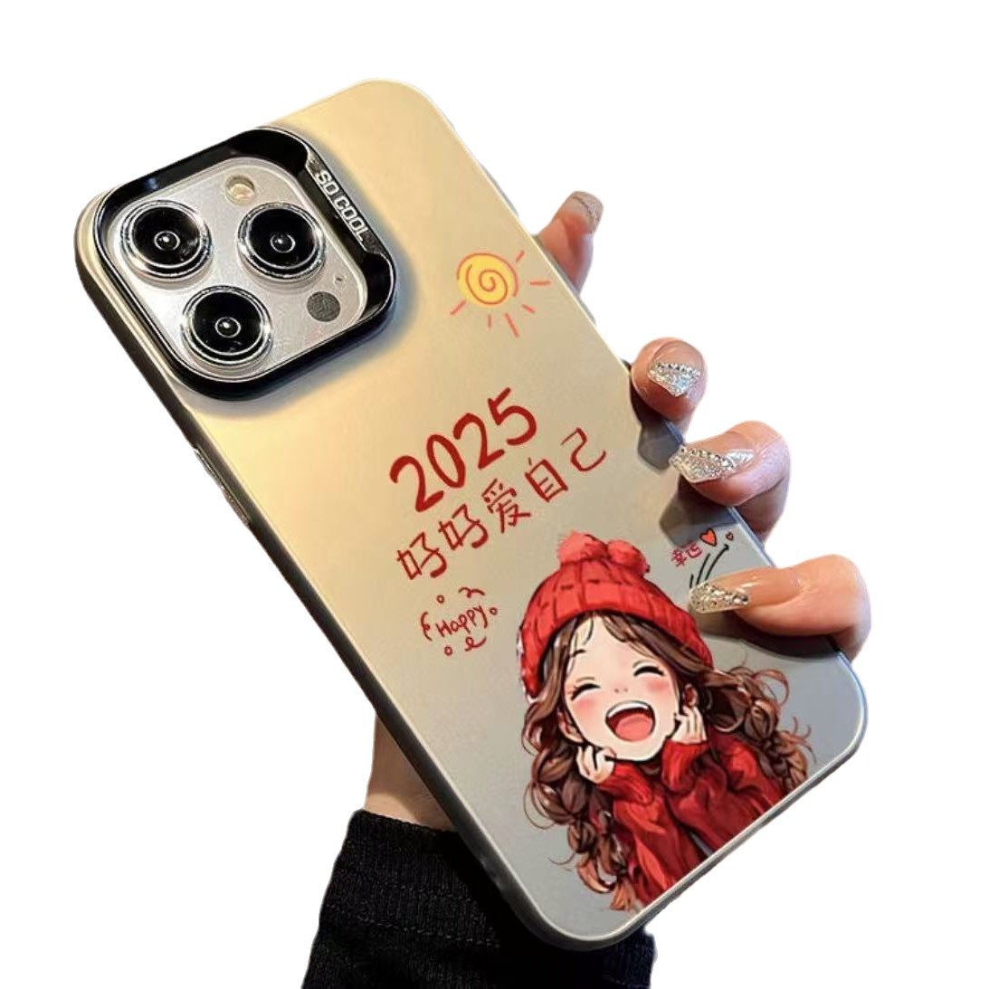 Nuevo 2025 aplicable iPhone 16 funda para teléfono móvil Apple 15promax/14 anti-caída 13pro/12/11 lindo