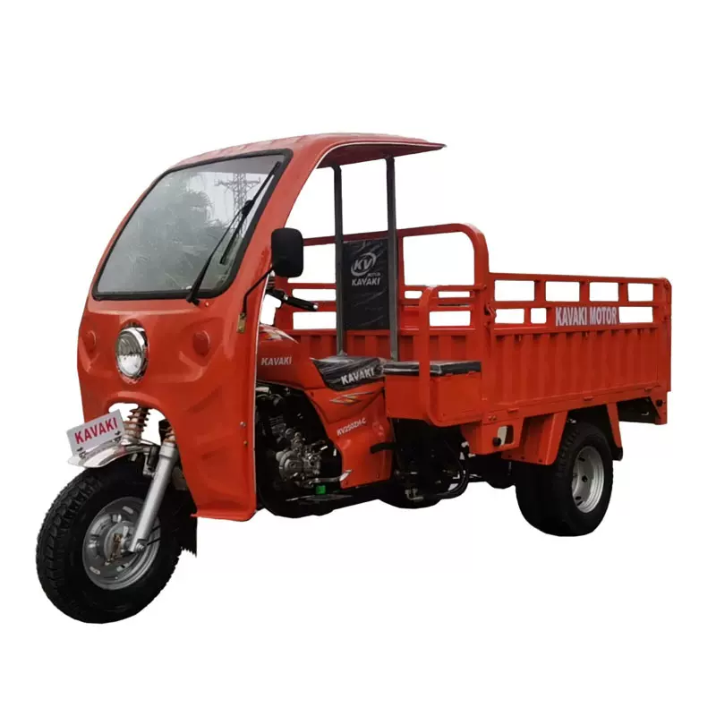 新款KAVAKI出口自卸三轮车五轮车燃油摩托车正三轮摩托车厂家批发