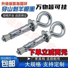 穿山刺膨胀挂钩空心砖泡沫砖户外膨胀钩吊环螺栓鱼鳞拉爆灯钩跨境