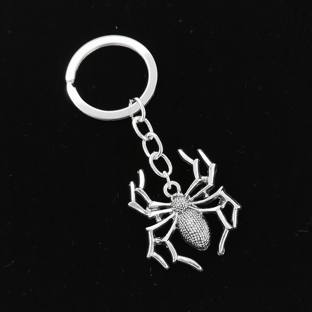 Alloy Material 1 Piece Casual Simple Style Spider Spider Web Alloy Plating Halloween Keychain