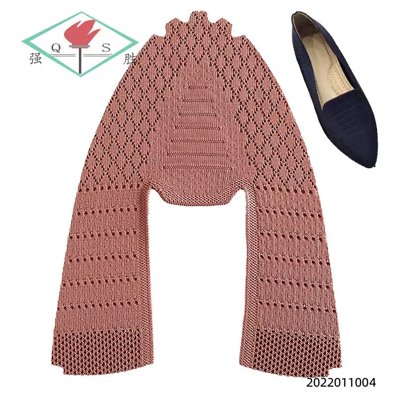 Shoes upper时尚浅口飞织女鞋鞋面半成品工厂针织鞋面鞋材vamp