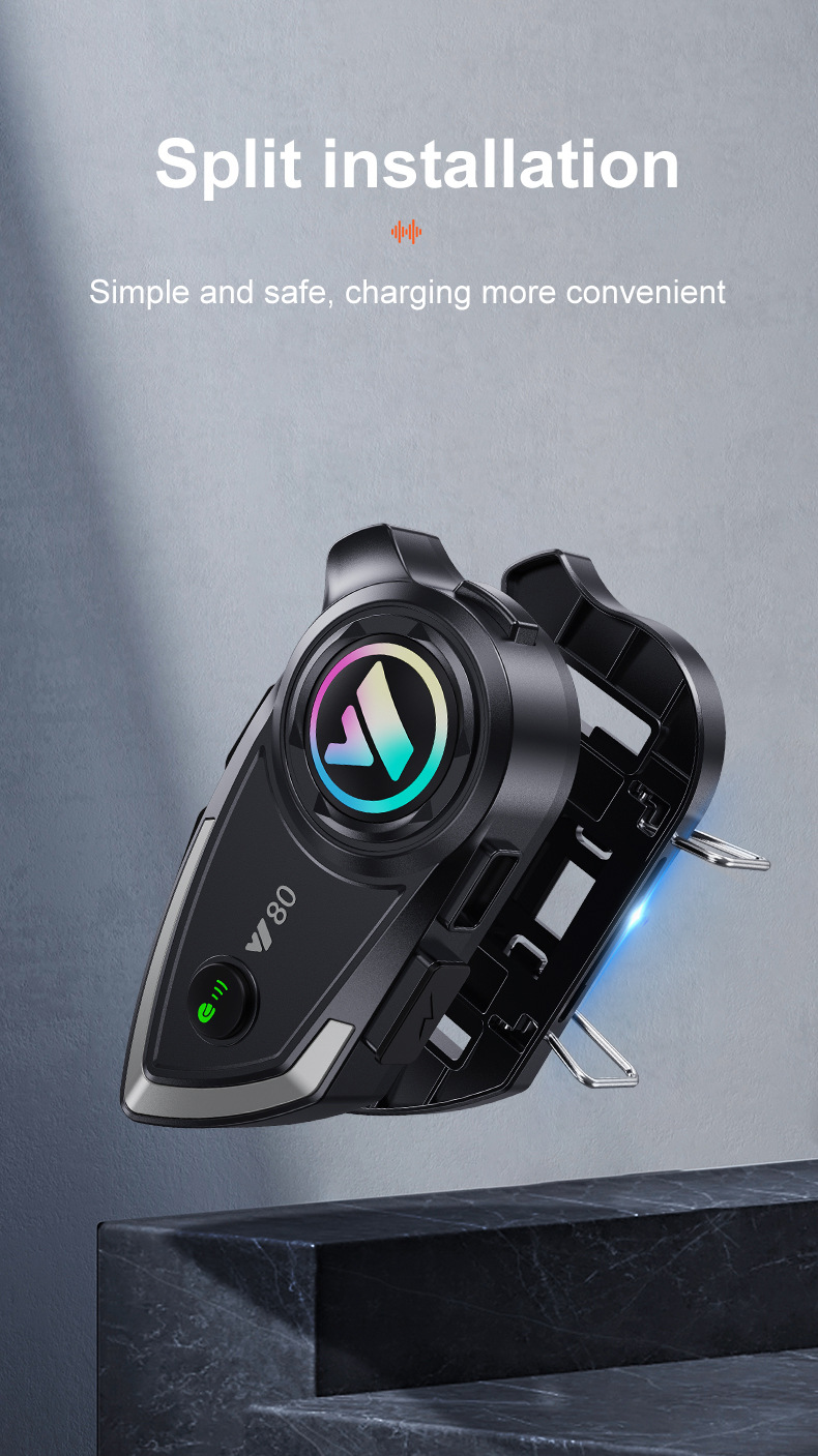 Helmet Bluetooth Headset Eq Sound Effect Heavy Bass Waterproof Dustproof Intelligent Noise Reduction Motorcycle Helmet Headset