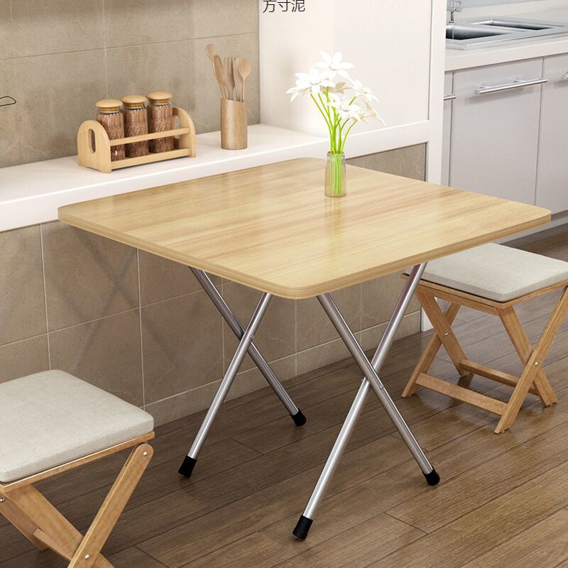 One-Touch Folding Table, Dining Table for Dormitory, Home Use, Portable Outdoor Stall Table, Square Shape One-Touch Folding Table, Dining Table for Dormitory, Home Use, Portable Outdoor Stall Table, Square Shape