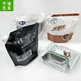 供应化工油漆涂料5升吸嘴自立袋液体地坪漆水溶肥胶水自立吸嘴袋