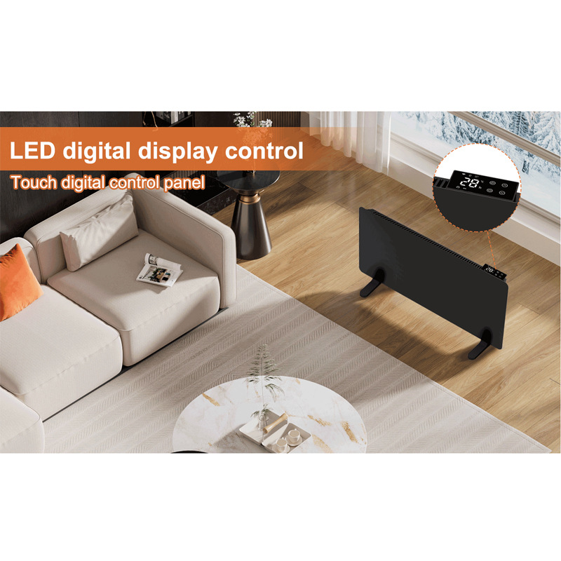 2000W Convection Heater Tuya Tuya App Control Floor Hanging Wall Dual-Purpose Wifi Electronic with Remote Control