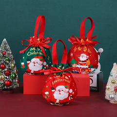 クリスマスの贈り物の袋のクリスマスイブのリンゴのギフトボックスのクリスマスイブの果物の包装箱のキャンディーのプレゼントの袋はクリスマスの袋を飾ります。
