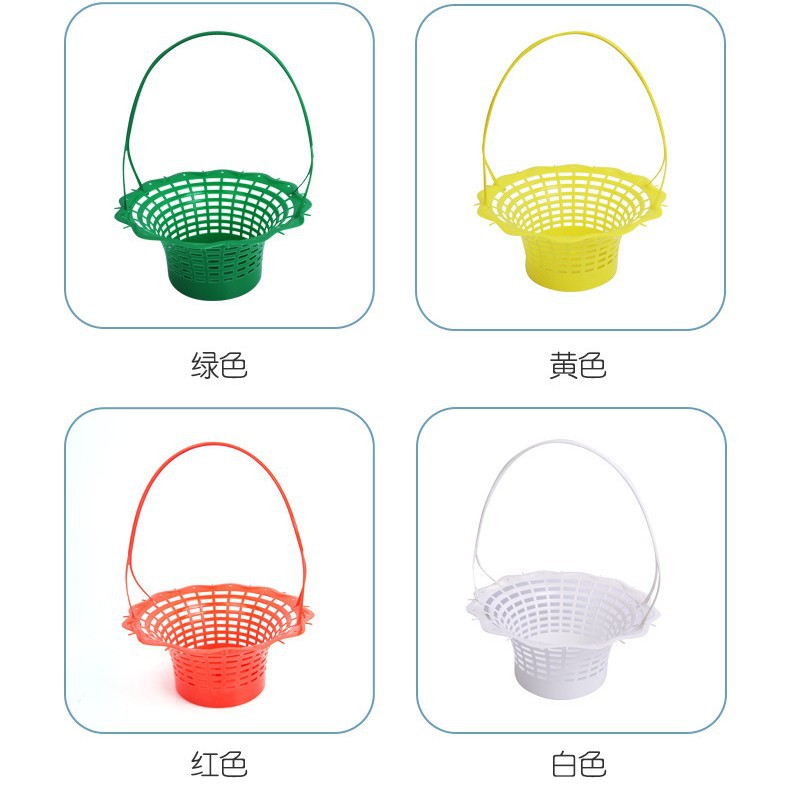清明塑料花篮扫墓手提塑料花篮扫墓奠祭祀厂家直销祭祀花篮加厚|ms