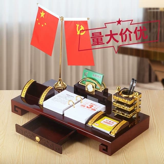 【加工定制】2026年跨年商务礼品木质台历日历办公定做红木台历架