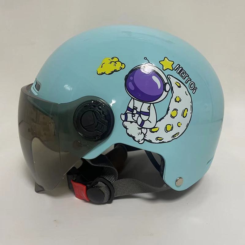ユニバーサル 3C 子供用電気自動車親子ヘルメット男の子と赤ちゃんの安全帽子オールシーズン冬ハーフヘルメット暖かい|undefined