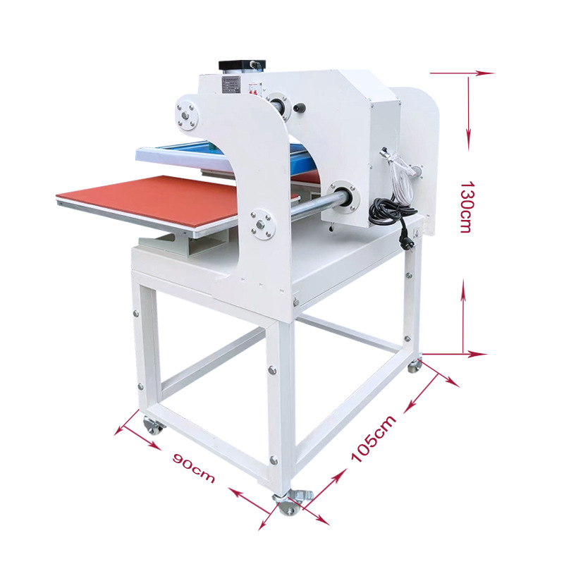 Máquina de prensado térmico neumática de doble estación, máquina de transferencia de calor de cama plana, máquina de prensado de prendas, máquina de planchado de pedrería, tipo deslizante